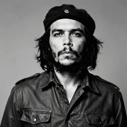 Portrait of Celtic's Jayson Tatum, Jayson Tatum as Che Guevara Guerilla, Black and White, by Alberto Korda, digital art, trending on artstation, inspiring, dignifying