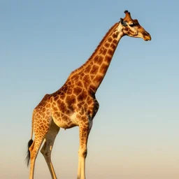 half cat half giraffe, animal geographic, high quality, golden hour