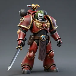 warhammer 4 0 k concept character adeptus astartes in the style of beetlejuice detailed, 8 k, trending on artstation, smooth, sharp focus coherent and artwork render in studio max,