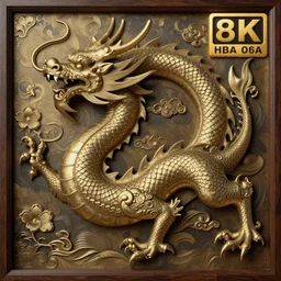 A beautiful painting of Chinese dragon by Leonardo Da Vinci, octane render, unreal engine, trending on artStation, artstationHD, 4k