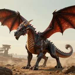 full shoot four legged western style dragon, four legged, western style, dragon, ( stylized, artgerm, artstation, hd, cgsociety, cgi, realistic, dramatic, cinematic, artistic, trending, detailed )