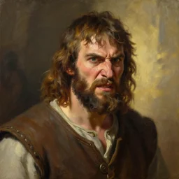 greg manchess oil matte portrait painting, angry medieval peasant, all emotions, medieval, fantasy, wonderful masterpiece highly detailed, scifi, beautiful cinematic light deep focus, elegant, digital painting, smooth, sharp focus, golden ratio, dramatic illumination, ultra realistic, 4 k, art by greg rutkowski wlop rossdraws
