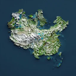 a 3D map of the heavens, aerial view, 3D cartography, detailed 3D cartography, detailed, intricate, colorful, calm, tranquil,