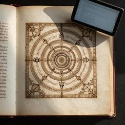 A page in Voynich manuscript with computer assembling