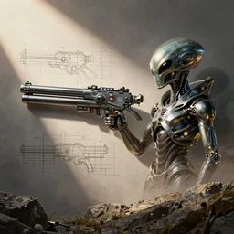 alien gun blueprint schematics