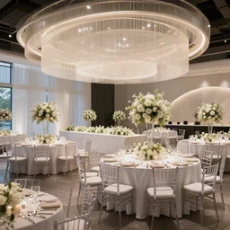 ultra modern wedding reception
