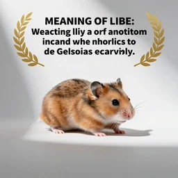 a hamster discovering the meaning of life
