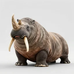 An hybrid between a rhino and a walrus