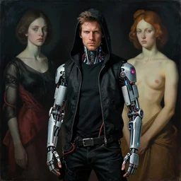 zach greinke as a cyberpunk hacker, wires cybernetic implants, in the style of adrian ghenie, esao andrews, jenny saville, surrealism, dark art by james jean, takato yamamoto
