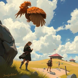 illustration of ( 。 _ 。 ) by mandy jurgens