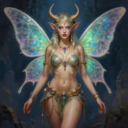 digital _ painting _ of _ adult female rave fairy _ by _ filipe _ pagliuso _ and _ justin _ gerard _ symmetric _ fantasy _ highly _ detailed _ realistic _ intricate _ port
