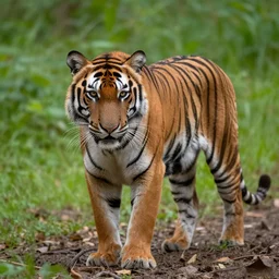 tiger in the woods