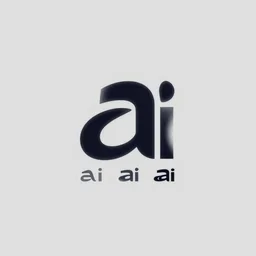 ai ai ai letters minimalist corporate logo by alan fletcher