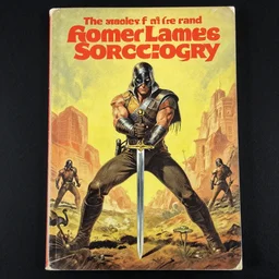 1970s sword and sorcery paperback book cover