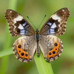 a butterfly with a pattern that looks like a dog