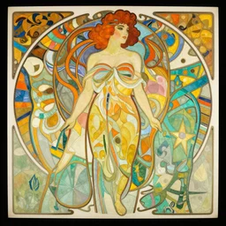 intricate, epic composition, masterpiece, bold complimentary colors, by artgerm, range murata, alphonse mucha
