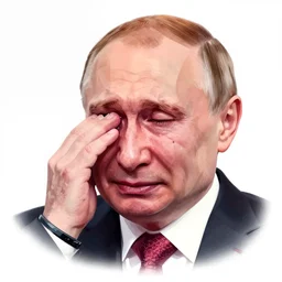 Putin crying, digital art, (Canon, ISO100, f/8, 1/125, 84mm)