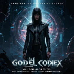 the godel codex, concert poster, futuristic