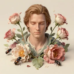 the platonic ideal of flowers, rotting, insects and praying of cletus kasady carnage davinci dementor chtulu mandelbulb mandala ponyo dinotopia the witcher, fantasy, ego death, decay, dmt, psilocybin, concept art by randy vargas and greg rutkowski and ruan jia and alphonse mucha