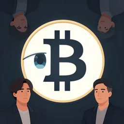 cell shaded bitcoin logo eyes, llustration, concept art by josan gonzales and wlop, by james jean, victo ngai, david rubin, mike mignola, laurie greasley, highly detailed, sharp focus, logo trending on artstation, hq, deviantart, art by artgem