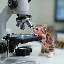 a feline copepod - cat - hybrid. microscope photography, - s 5 0