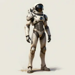 male, fully body, elongated figure, science fiction space suit with a helmet, large shoulders, short torso, long thin legs, tiny feet, character sheet, digital sketch, hyperdetailed, dieselpunk, super stylized character design, concept design