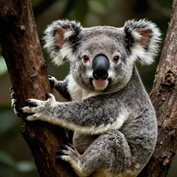 a koala in the style of the godfather movie