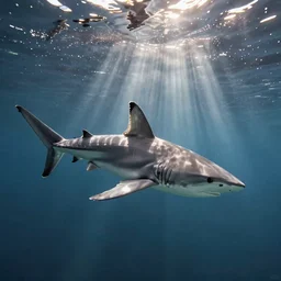 a tetrahedron shark, photograph, cam trail footage, underwater photograph
