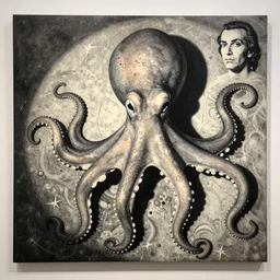 octopus by anni albers, andreas achenbach, vito acconci, frank aurbach, michaelangelo, banksy, greg rutowski, picasso, salvador dali, andy warhol