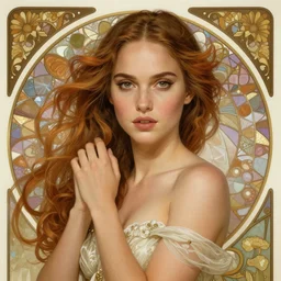 Natalie Portman as God of Love, cute, fantasy, intricate, elegant, highly detailed, digital painting, 4k, HDR, concept art, smooth, sharp focus, illustration, art by alphonse mucha,artgerm, H R Giger