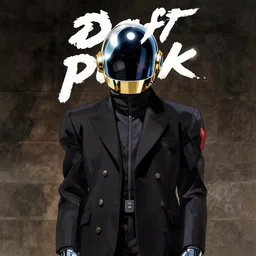 daft punk album cover by studio ghibli