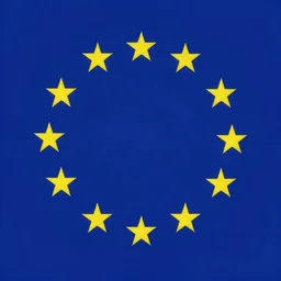the eu flag but the stars are replaced with crowns