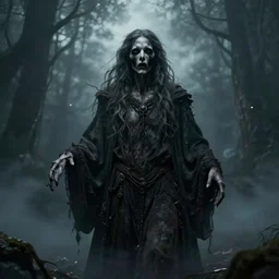 hyper - realistic portrait of god of dream in the land of fear