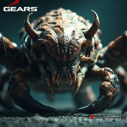 evil large crab monster in gears of war, splash art, movie still, detailed face, photorealistic facial features, cinematic lighting, dramatic, octane render, long lens, shallow depth of field, bokeh, anamorphic lens flare, 8 k, hyper detailed, 3 5 mm film grain