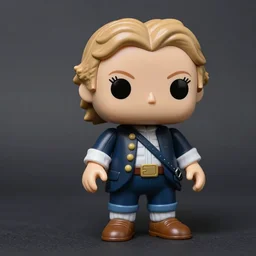 1 7 th century isaac newton wearing a wig stop motion vinyl action figure, plastic, toy, butcher billy style