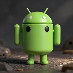 green android robot as a funko pop collectible figure