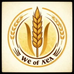 wheat logo, masterpiece, beer label