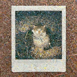 polaroid of cats
