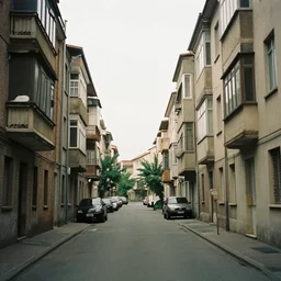 i hear something coming from a nostalgic street with apartment buildings. that place was liminal, like it never existed