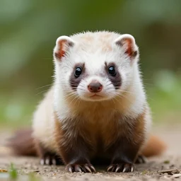 cute cat weasel, photo, detailed, 4k