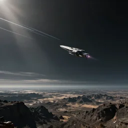 fantasy outer space with distant spaceship trails wallpaper