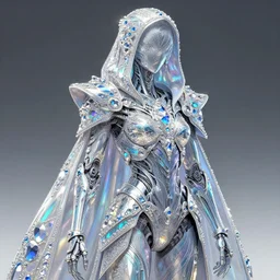 the stealthy biomechanical armor cloak, iridescent beautiful magical treasure, sharp focus, raytracing, intricate linework, bright precious crystals, 4 k detailed hyperrealistic concept art by artem chebokha, makoto shinkai