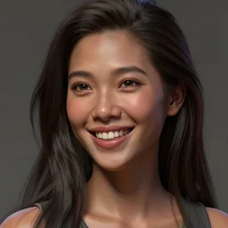 Clothed,worksafe.at CGSociety by WLOP,ilya kuvshinov,krenz cushart,Greg Rutkowski,trending on artstation.Zbrush sculpt colored,Octane render in Maya,Houdini VFX.Close-up sexy Maori Philippine Vietnamese idol AV actress girl face,expressing joy,silky hair, deep eyes.Oil painting.Cinematic dramatic atmosphere,sharp focus,soft volumetric studio lighting.