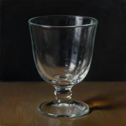 painting of a glass, extreme fine detail background, night, highly detailed, high quality, digital painting, hyperrealistic, by caravaggio, jean baptiste simeon chardin