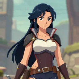 an in game portrait of robin from iconoclasts, iconoclasts art style.