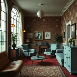 retro 1 9 5 0 s house interior, furniture, nicoletta ceccoli, mark ryden, lostfish, max fleischer, depth of field, detailed and intricate red square environment, 8 k resolution, hyperrealistic, octane render