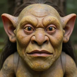 detailed photograph of troll face in real life
