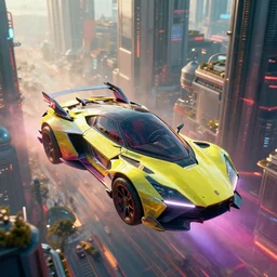 cyberpunk flying cars over futuristic city, ultrafine highly detailed hyper colorful, sharp focus, unreal engine highly rendered, global illumination, radiant light, subtle light fog, intricate and detailed environment