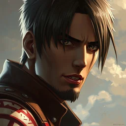 attack on titan portrait, artwork by cushart, krenz