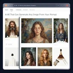 GUI For A AI That Can Generate Any Image From Your Prompt, 8K